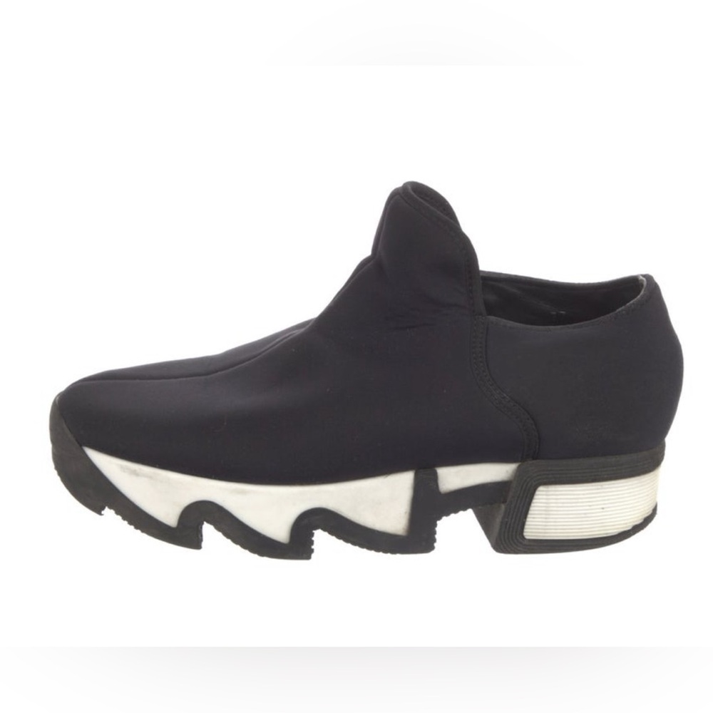 iRi NYC Wes Black Outline Low Top Sneaker Neoprene Slip On Shoes Size 37 approx7